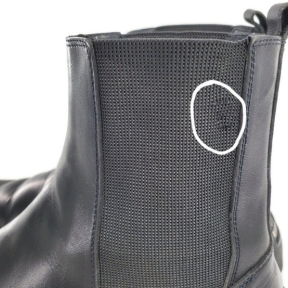 Bally Sesvenna Black Leather Pull-On Comfort Chelsea Boots - Picture 12 of 13